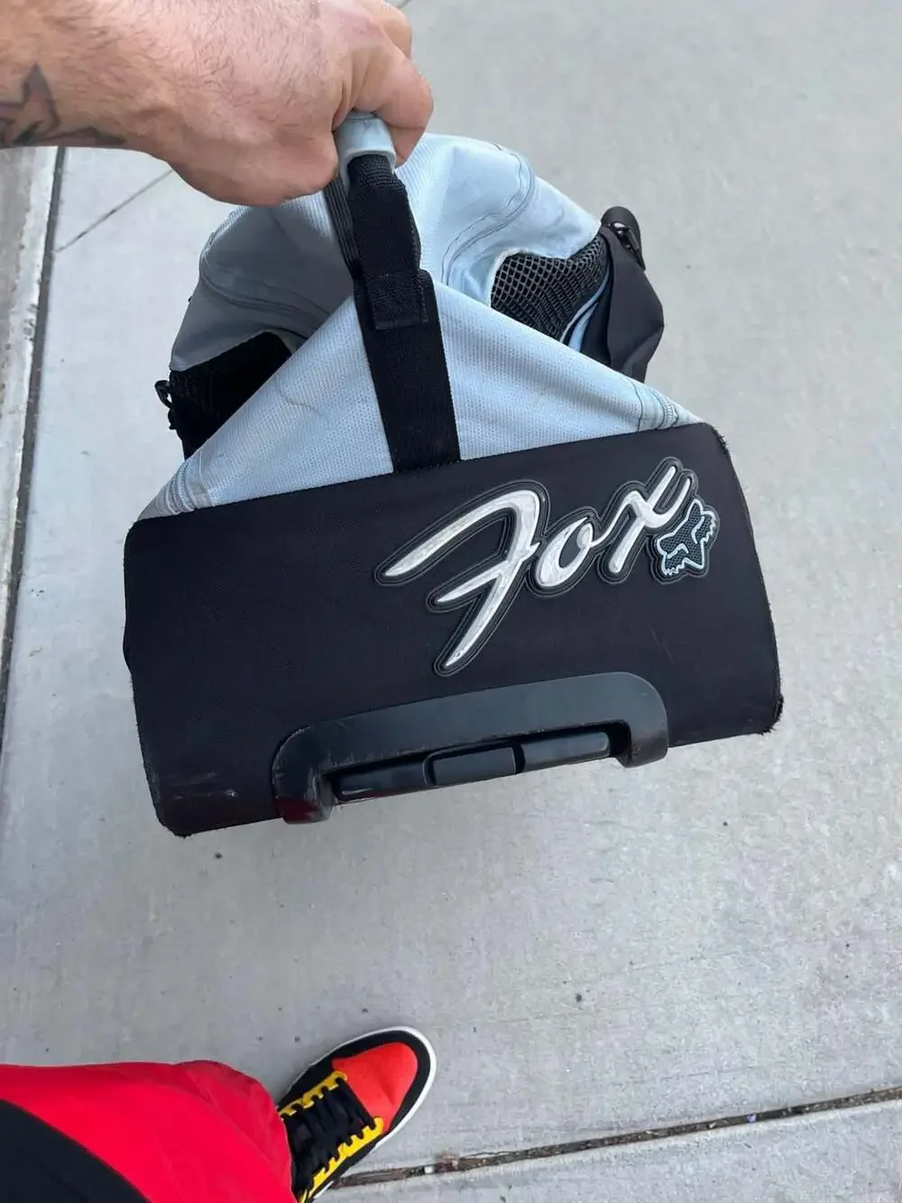 Fox Racing Rolling Gear Duffle Bag with Extended Handle